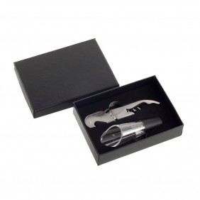 Kit Vinho Abridor de Garrafas e Aerador Inox